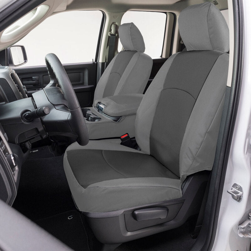 Covercraft 23-25 Ford F250-F550 Endura PrecisionFit Custom Front Row Seat Covers - Charcoal/Silver GTF4434ABENCS