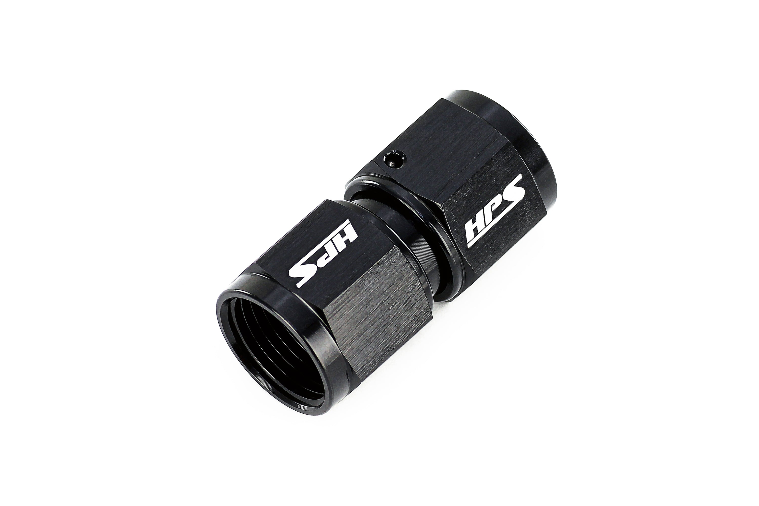 HPS Performance Products AN Female to Female Swivel Coupling Adapter, Aluminum, Black