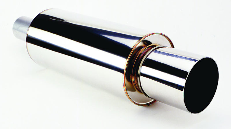 HKS Universal SS Hi-Power Muffler (120mm Tip / 75mm Piping) (view 1)
