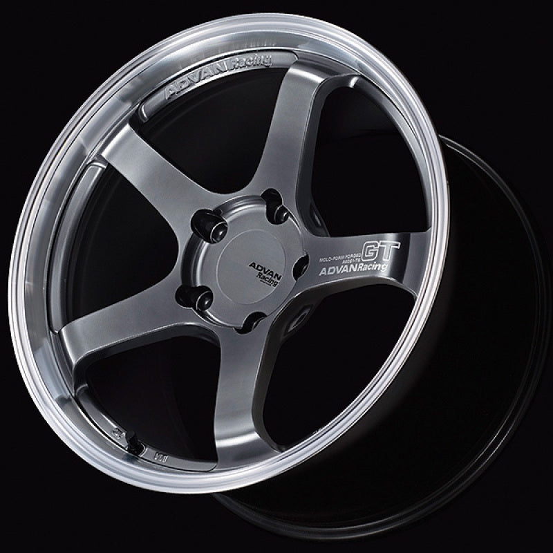 Advan GT 19 x 9.0/ Offset+40/ Center Lock-Machining & Hyper Platinum Black YAQ9K40PMPB