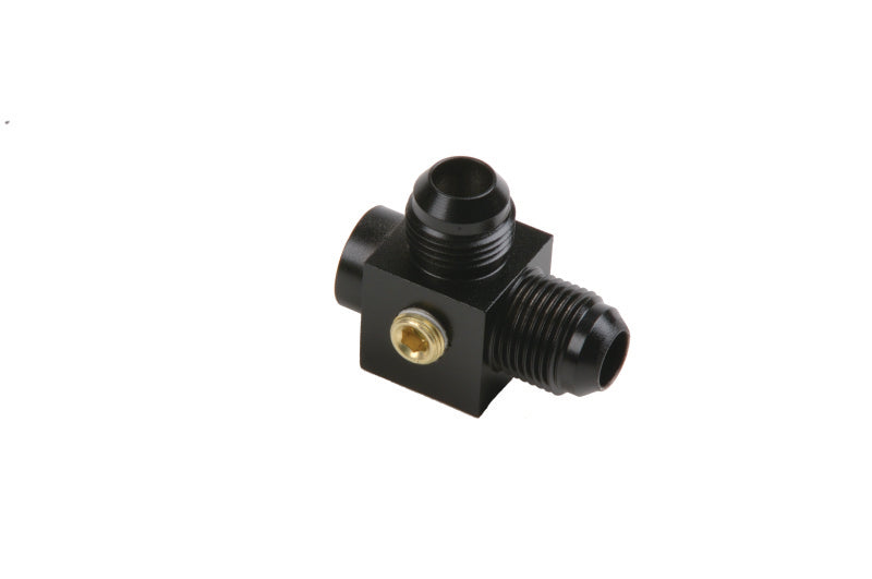 Aeromotive 2x Male AN-08 x ORB-06 Port Tee with Gauge Port (view 5)