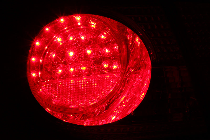 Anzo 2003-2008 Toyota Corolla LED Tail lights Red Clear 4pc (view 5)