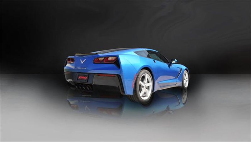 Corsa Performance 2015 Chevy Corvette Z06 3" Axle Back Exhaust, Black Quad 4.5" Tips (view 3)