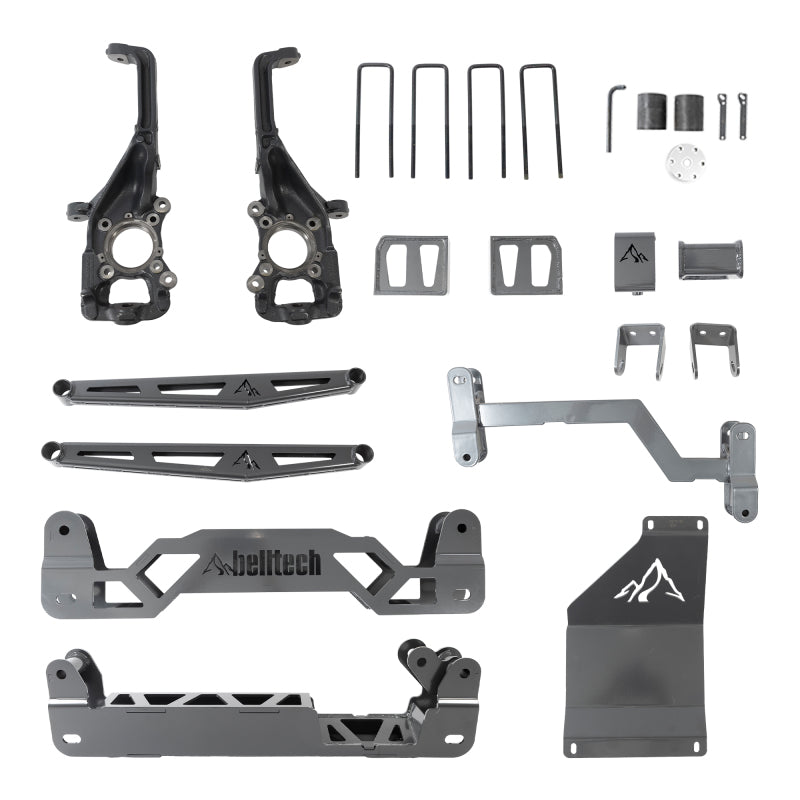 Belltech 15-20 FORD F150 4WD 6in Lift Kit w/ Rear Trail Performance Shocks Only 152501BK