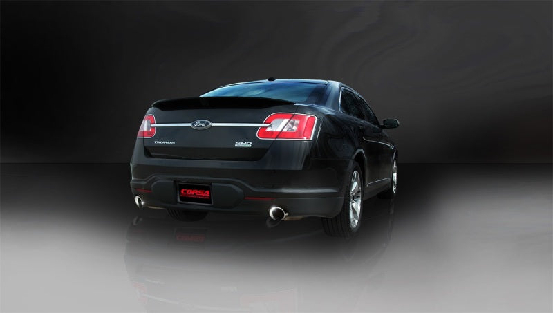 Corsa Performance 10-13 Ford Taurus SHO 3.5L V6 Turbo Polished Sport Cat-Back Exhaust (view 3)
