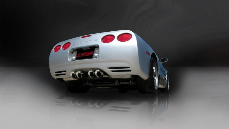 Corsa Performance 97-04 Chevrolet Corvette C5 Z06 5.7L V8 Polished Sport Axle-Back (view 3)