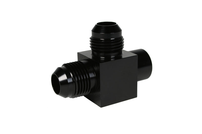 Aeromotive 2x Male AN-08 x ORB-06 Port Tee with Gauge Port (view 3)