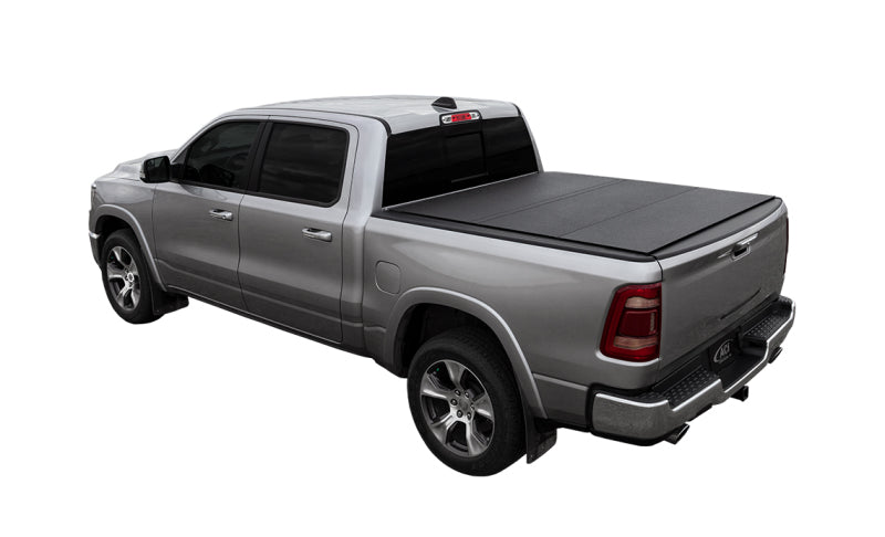 Access LOMAX Tri-Fold Cover Black Urethane 19+ Dodge Ram - 5ft 7in Bed (Except Classic - w/ RamBox) B3040059