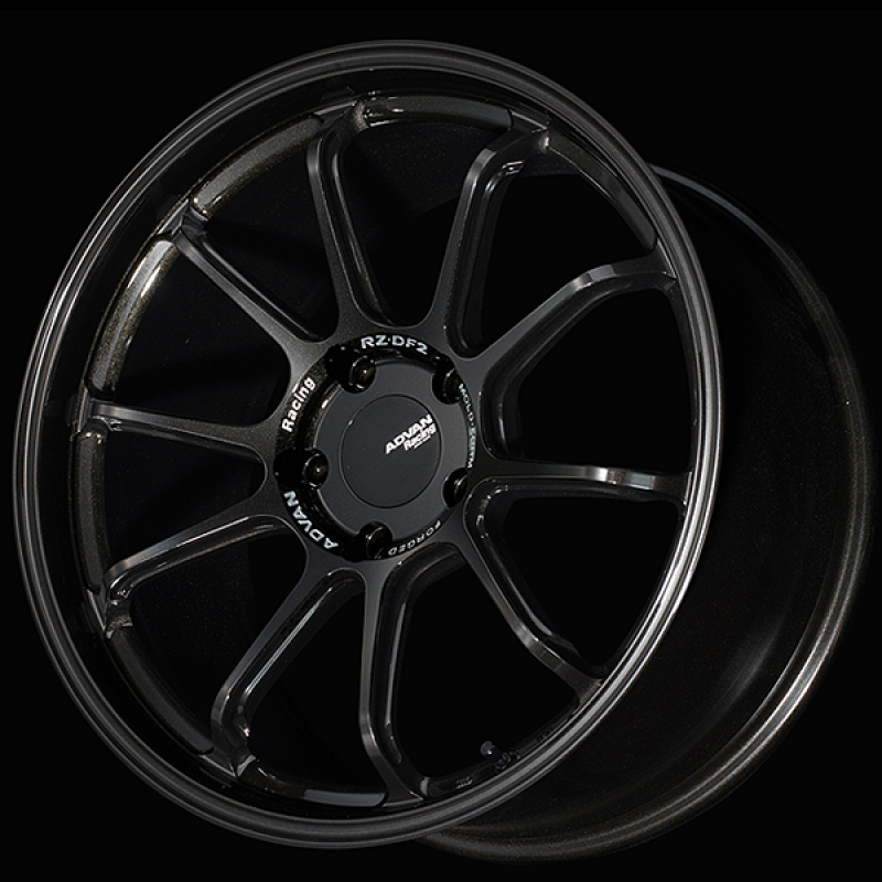 Advan RZ-DF2 for Porsche 20x8.5 / +50 Offset / 5x130 / 71.6mm Bore / Racing Titanium Black YAF0H50PTB