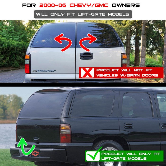 SPYDER xTune 00-06 Chevrolet Suburban/Tahoe Euro Style Tail Lights - Red Clear (ALT-JH-CD00-LED-RC) 9037054