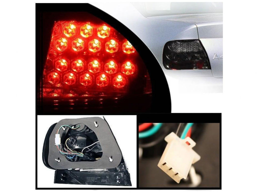 Spyder Audi A4 96-01 LED Tail Lights - Smoke (view 1)