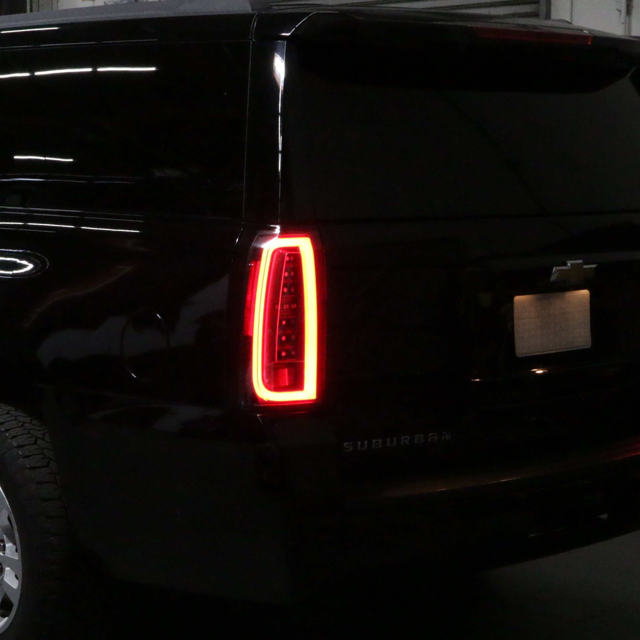 Spyder Chevy Tahoe / Suburban 15-17 Light Bar LED Tail Lights - Black (ALT-YD-CTA15-LED-BK) 5084583