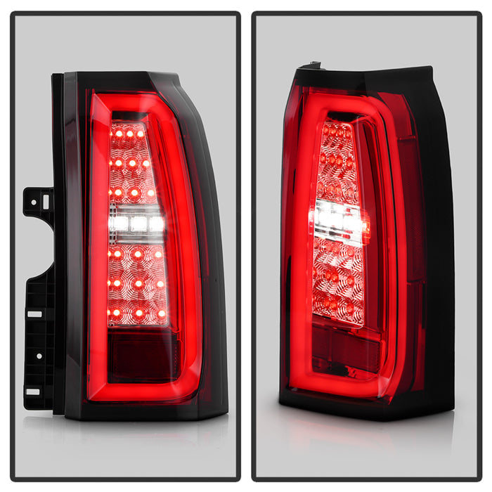 Spyder Chevy Tahoe / Suburban 15-17 LED Tail Lights - Red Clear (ALT-YD-CTA15-LED-RC) 5085085