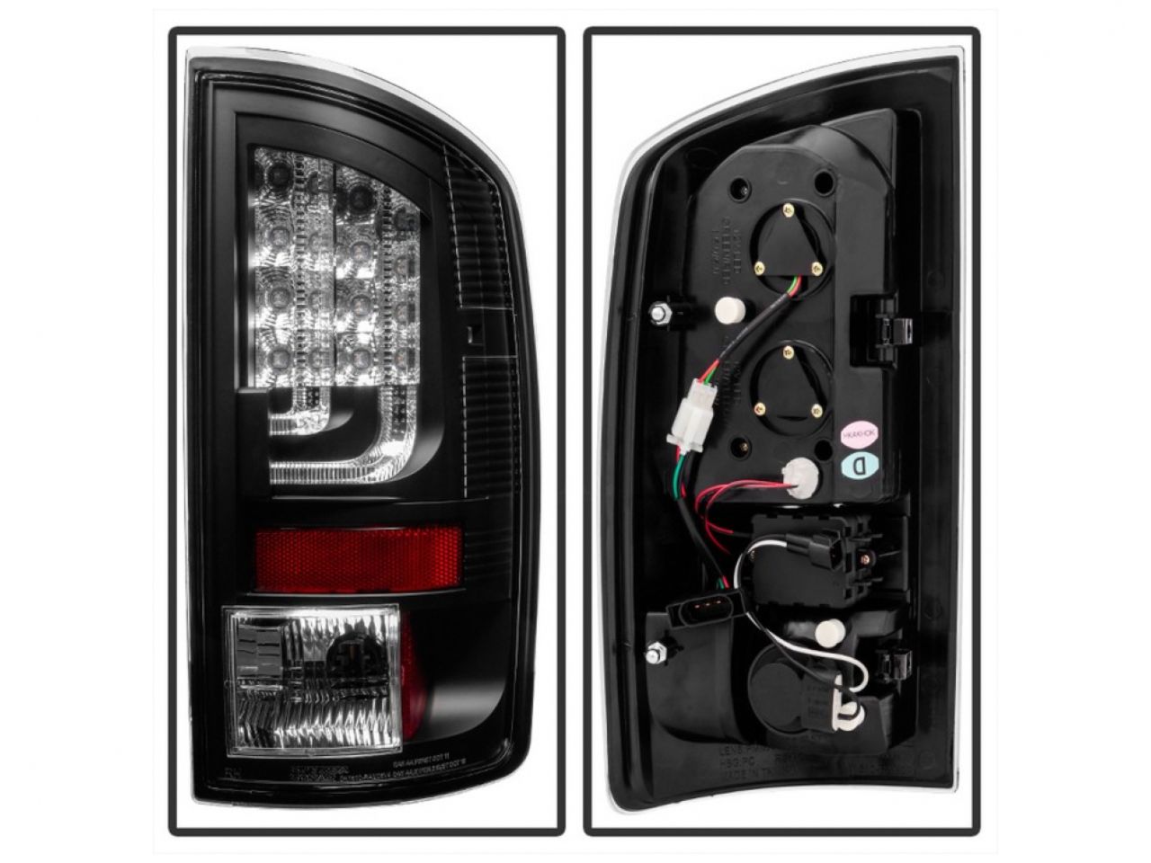 Spyder Dodge Ram 07-08 1500 / Ram 07-09 2500/3500 Version 2 LED Tail Lights (view 2)