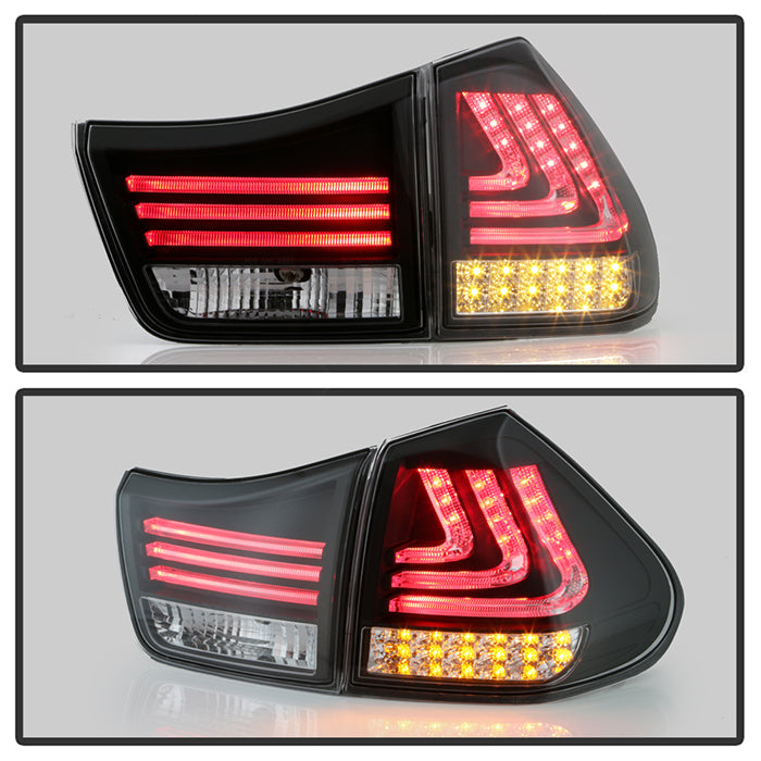 Spyder Lexus RX330/RX350 04-09 LED Tail Lights Black ALT-YD-LRX04-LED-BK 5080837