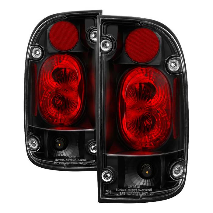 Spyder Toyota Tacoma 01-04 Euro Style Tail Lights - Black (SKU #5007834) (view 6)