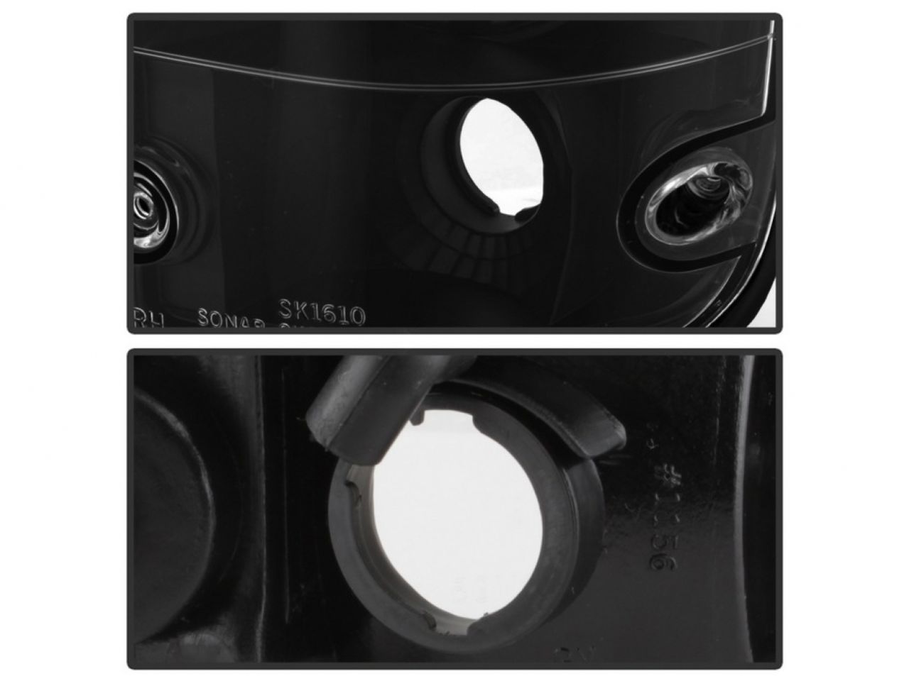 Spyder Toyota Tacoma 01-04 Euro Style Tail Lights - Black (SKU #5007834) (view 3)
