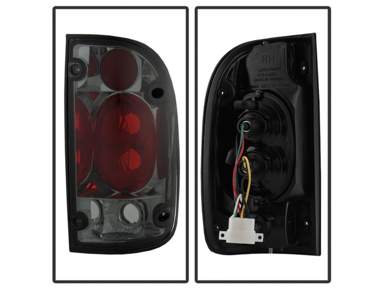 Spyder Toyota Tacoma 01-04 Euro Style Tail Lights - Smoke (view 2)