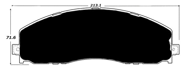 Porterfield Brake Pads for 2015 FORD F250 3/4 Ton 4WD Rear Discs 7 Lug
