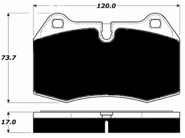 Porterfield Brake Pads for 2003 FERRARI 456 M GTA w/Brembo Brakes