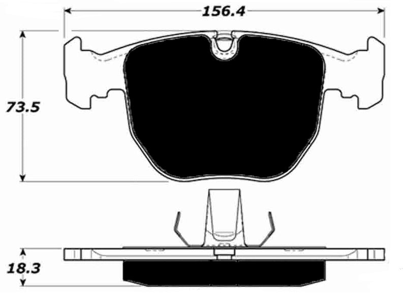 Porterfield Brake Pads for 2005 BMW X5 4.4i