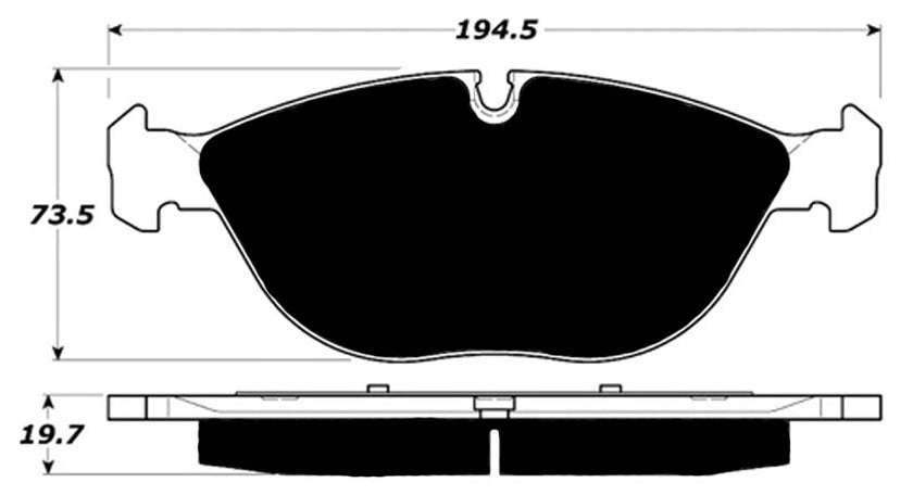 Porterfield Brake Pads for 2001 BMW Z8 Alpina Roadster