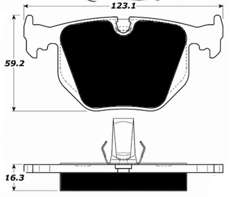 Porterfield Brake Pads for 2008 BMW Z4