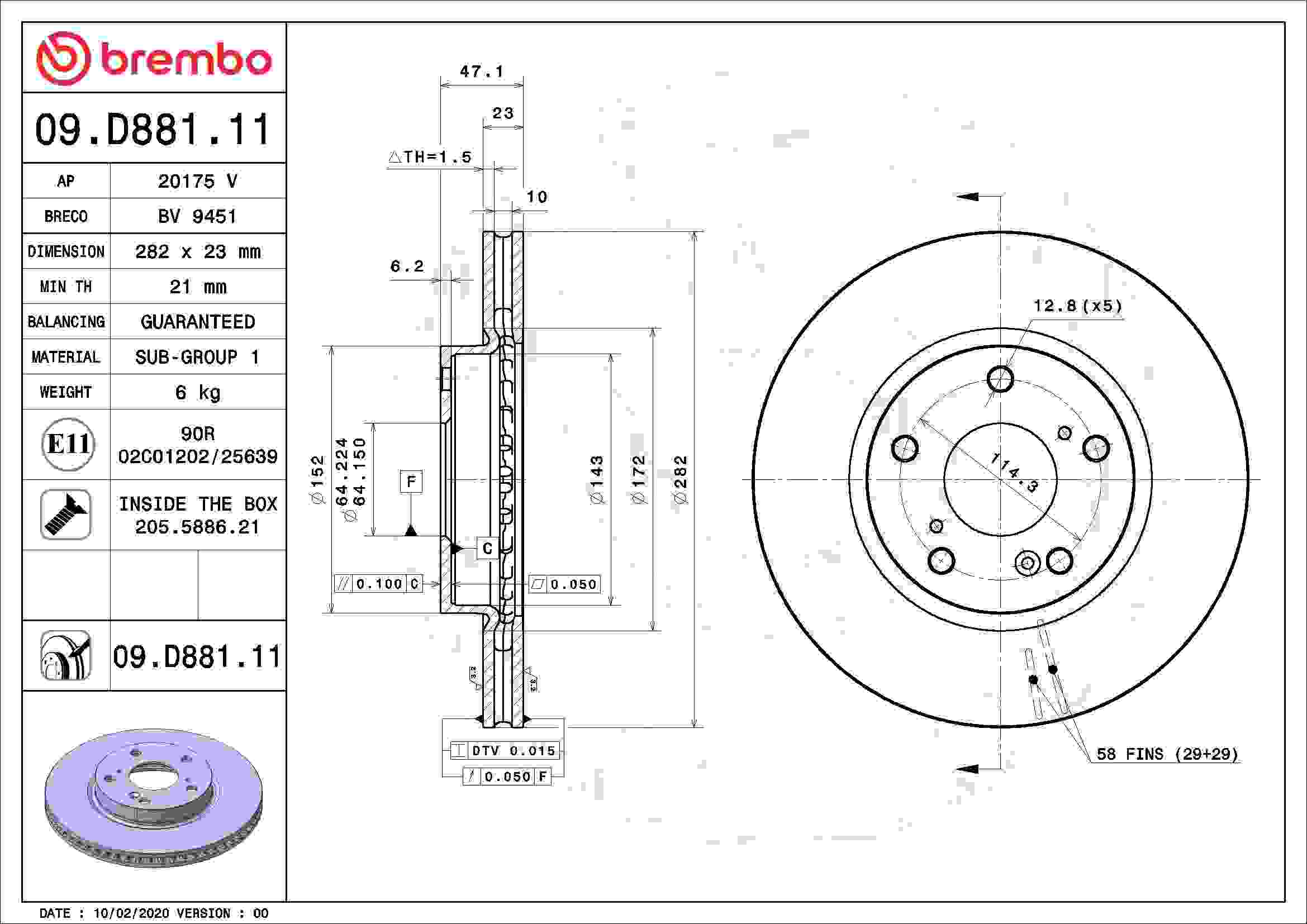 Brembo 09.D88.111