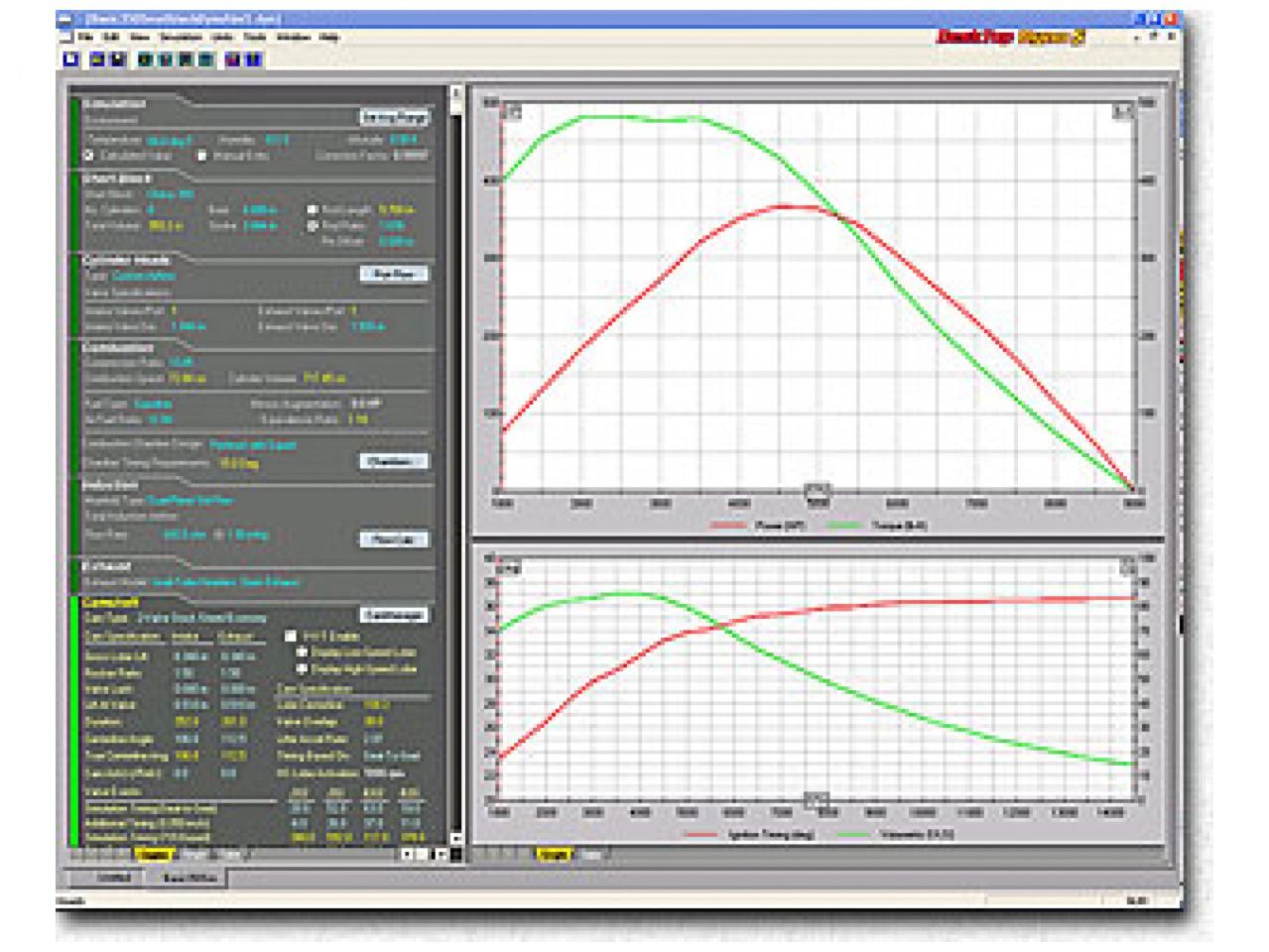 Comp Cams Soft Ware Desk Top "Dyno 5" (view 2)