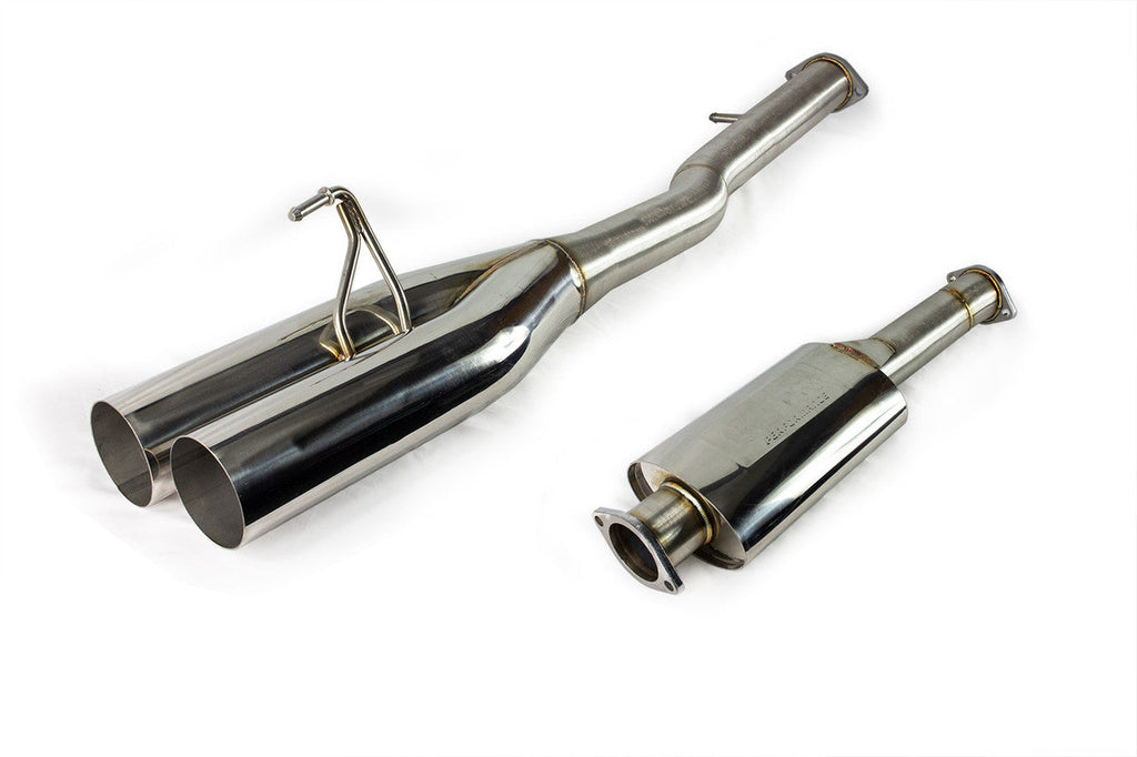 ISR Performance EP (Straight Pipes) Dual Tip Exhaust 4in - Nissan 350Z IS-EPDUAL-350BO