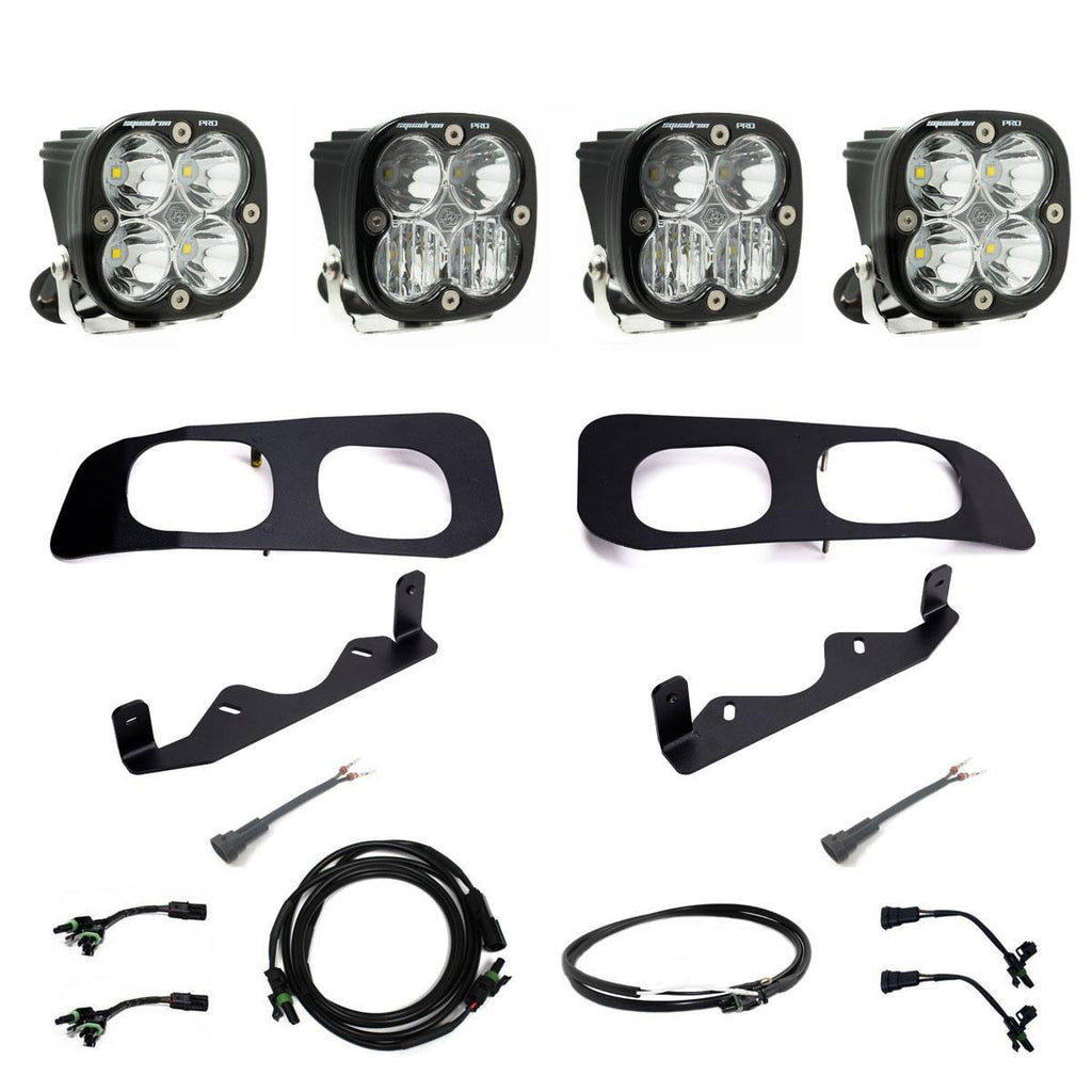 Baja Designs 2023+ Ford F-250/350 Super Duty Squadron Pro Dual Fog Pocket Light Kit w/ Upfitter 448256UP