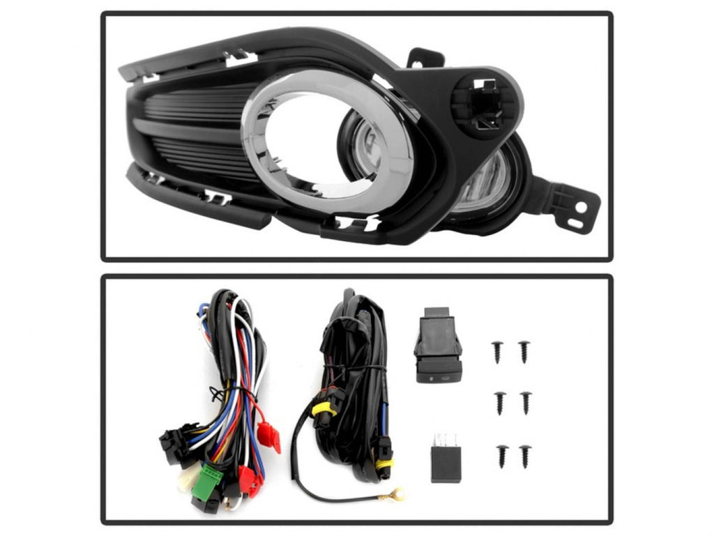Spyder Honda HR-V Vezel 2015-2016 OEM Fog Lights W/Switch and Cover - Clear (view 3)