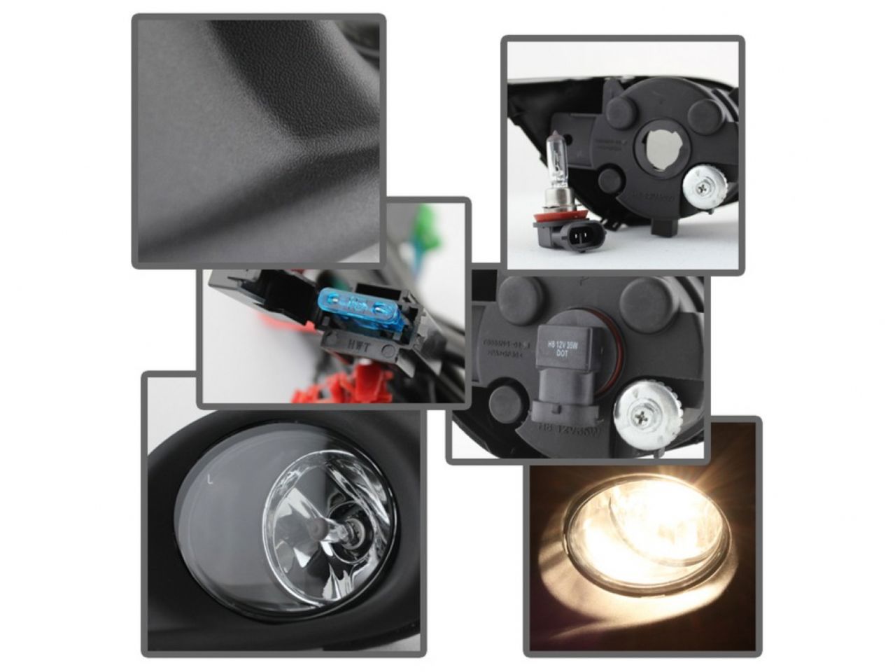Spyder Nissan Altima 13-15 4dr. OEM Fog Lights w/Switch - Clea (view 6)