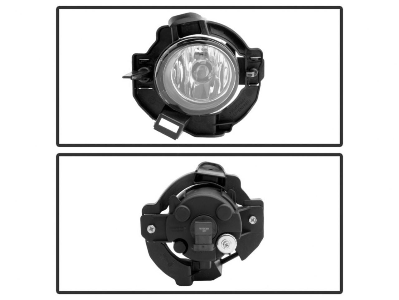 Spyder Nissan Rogue 2008-2013 OEM Fog Lights W/Cover and Switch - Clear (view 2)