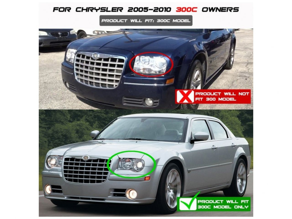 Spyder Chrysler 300C 05-10 Projector Headlights - LED DRL (view 2)
