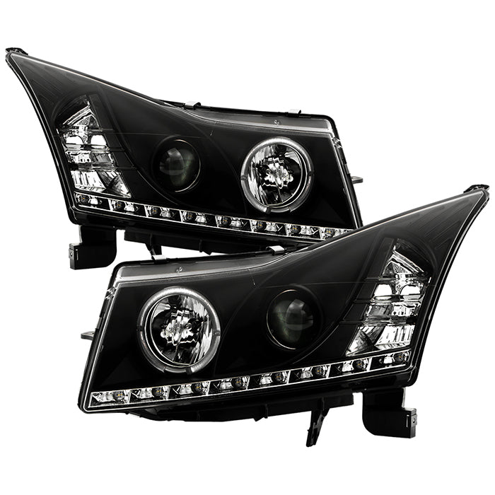 Spyder Chevy Cruze 11-14 Projector Headlights LED Halo -DRL Blk High H1 Low H7 PRO-YD-CCRZ11-DRL-BK 5037916