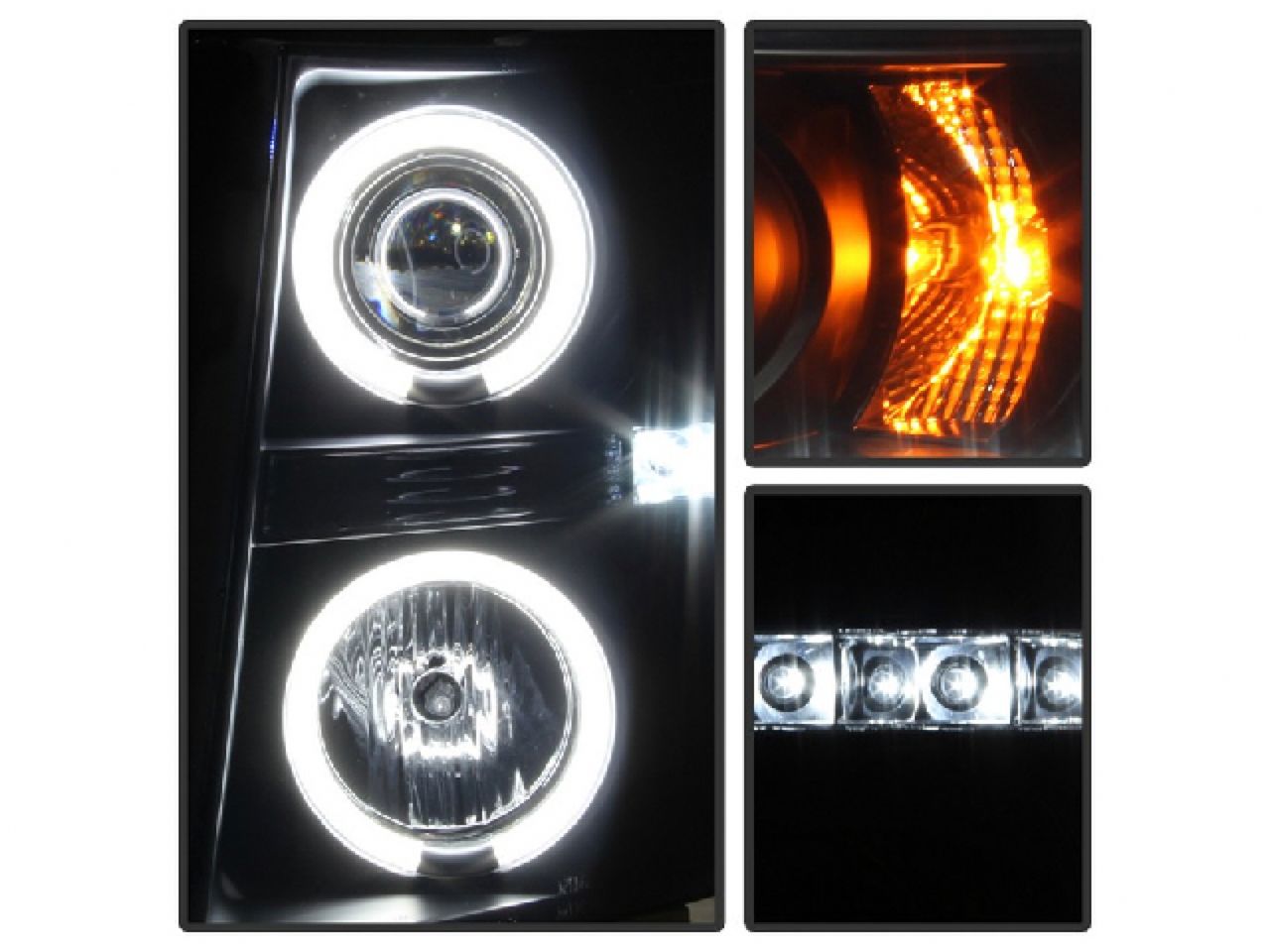 Spyder Chevy Silverado 1500 07-13 2500HD/3500HD 07-14 Projector Headlights (view 3)