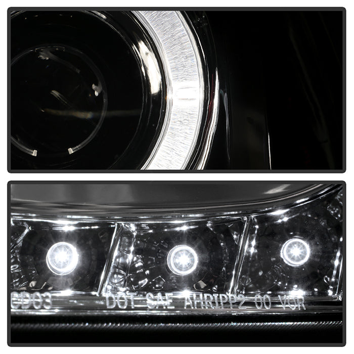 Spyder Honda Accord 03-07 Projector Headlights LED Halo Amber Reflctr LED Chrm PRO-YD-HA03-AM-C 5010643