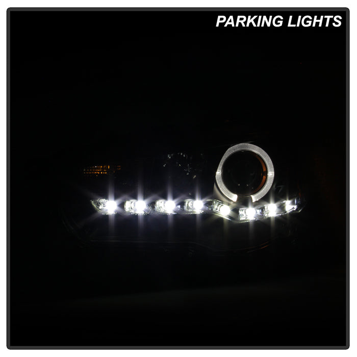 Spyder Mitsubishi Lancer/EVO-10 08-14 Projector Xenon/HID- LED Halo DRL Blk PRO-YD-ML08-HID-DRL-BK 5042231