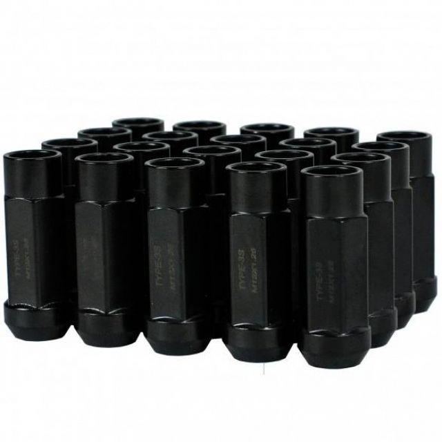 Godspeed New Type 3-X 55mm Steel Open End Lug Nuts 20 pcs. Set M12 X 1.25 (view 1)