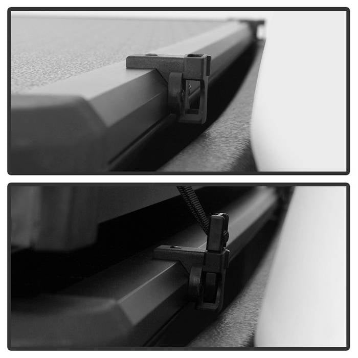 SPYDER xTune 04-07 Chevy Silverado/GMC Sierra 1500 CC 68in Bed Hard Tri-Fold Tonneau - Blk (TC-HTF-CS04-68) 9046704