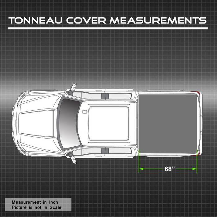 SPYDER xTune 04-07 Chevy Silverado/GMC Sierra 1500 CC 68in. Bed Roll-Up Tonneau Cover - Blk (TC-RU-CS04-68) 9043673
