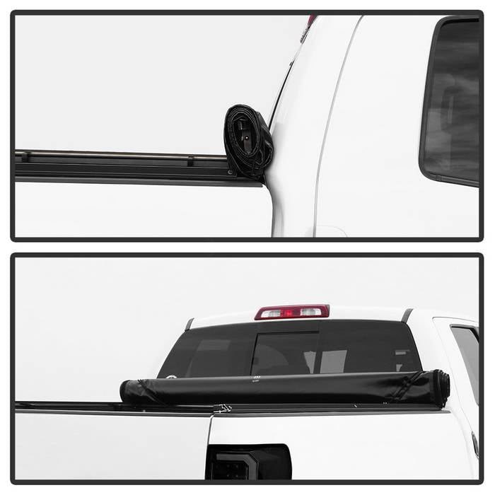 SPYDER xTune 04-07 Chevy Silverado/GMC Sierra 1500 CC 68in. Bed Roll-Up Tonneau Cover - Blk (TC-RU-CS04-68) 9043673
