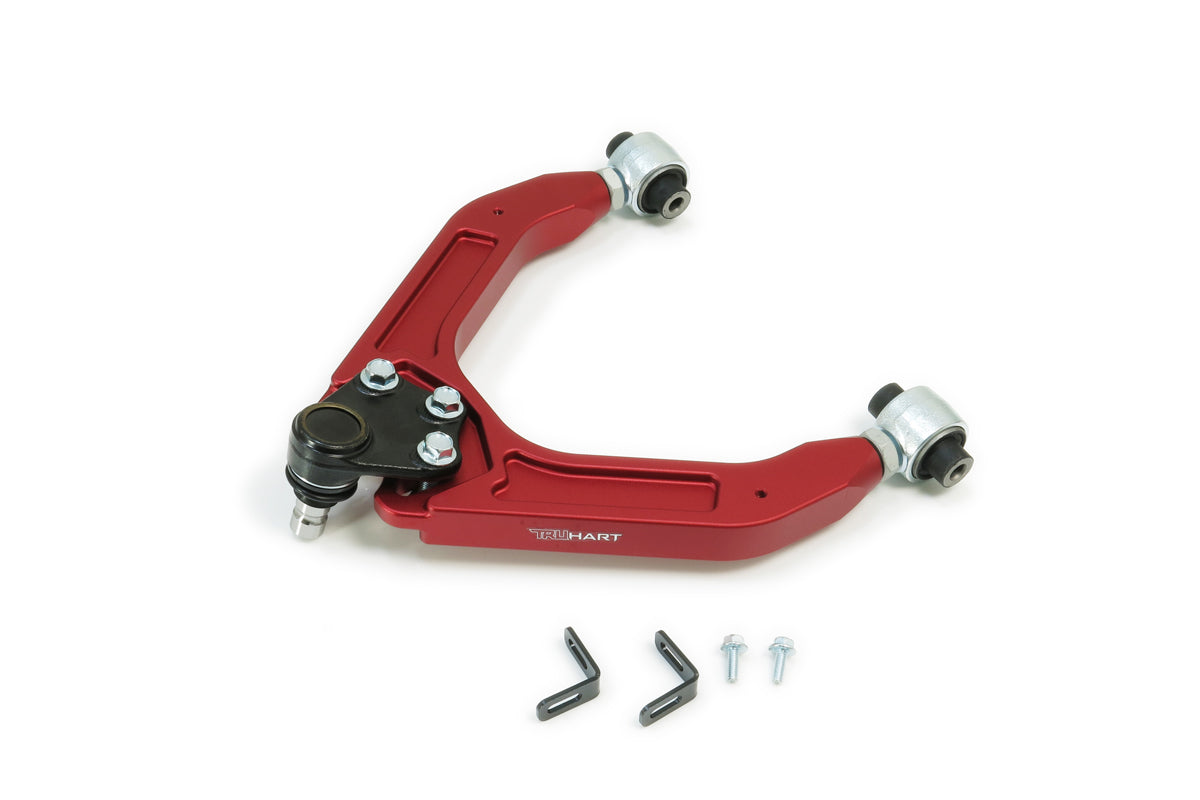 TruHart Front Upper Camber Arms Red — 2012+ Tesla Model S