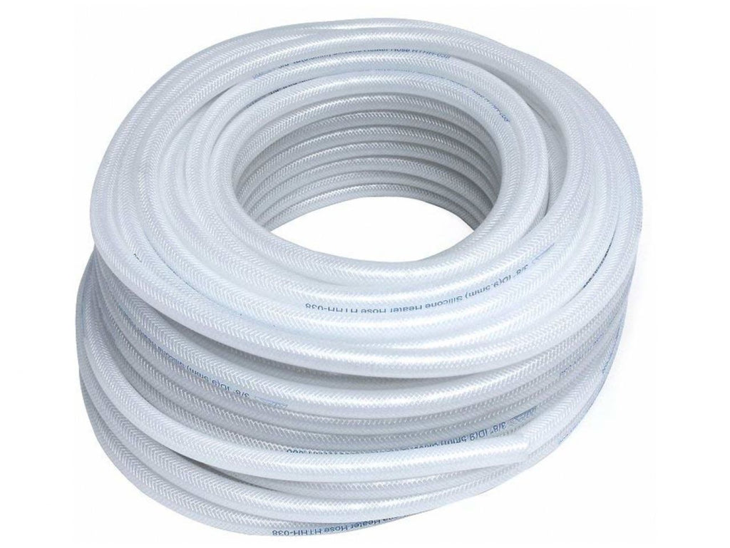 HPS 1/4" ID Clear High Temp Reinforced Silicone Heater Hose Tubing, 6mm ID (view 2)