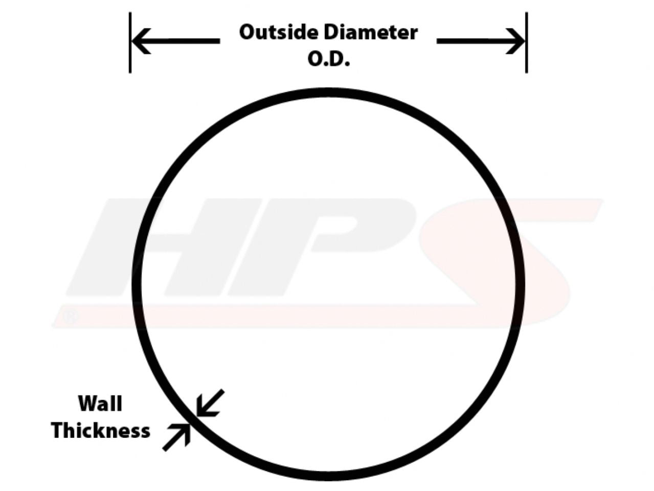 HPS Performance Products HPS 3-1/4" OD, 6061 Aluminum Straight Pipe Tubing , 16 Gauge (view 2)