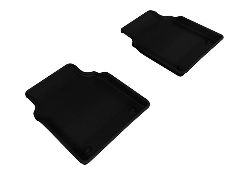 3D MAXpider 2011-2018 Audi A8L Kagu 2nd Row Floormats - Black L1AD03021509