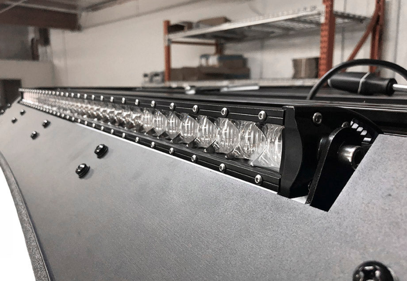 Cali Raised LED Cali Raised 40 Cut-Out Prinsu Roof Rack Slim Led Light Bar Bracket Kit - W/ 42 Inch Slim Led Light CR2668