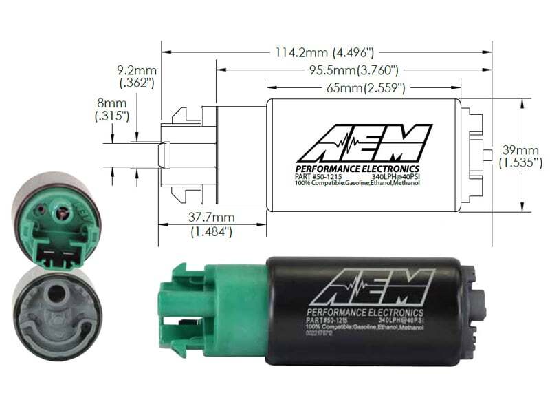 AEM Electronics E-85 Compatible High Flow In-Tank Fuel Pump (view 9)