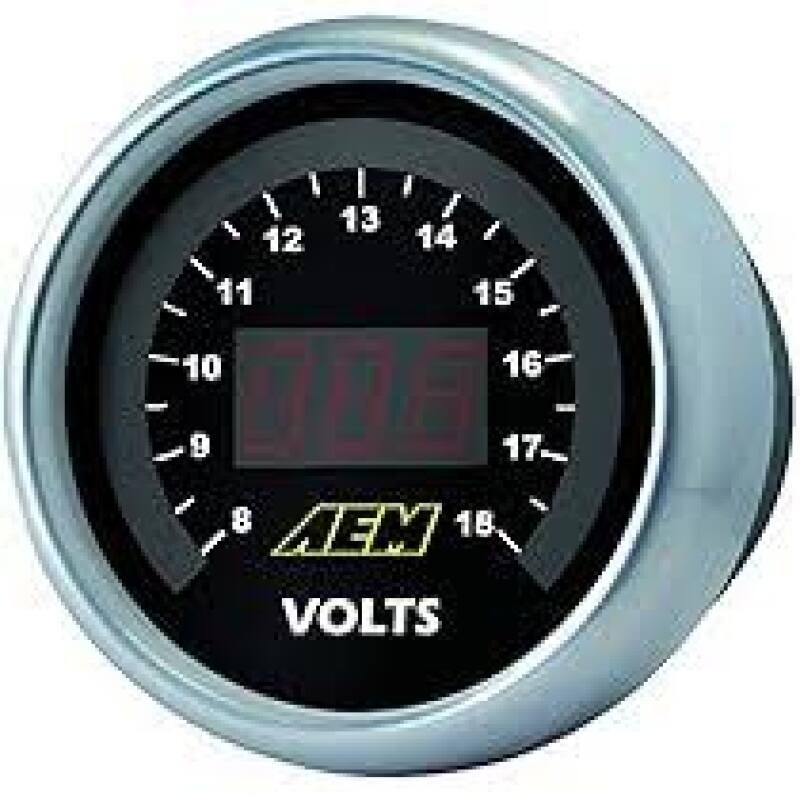 AEM Electronics 52mm Digital Volt Meter Gauge (view 4)
